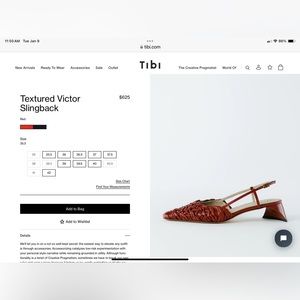 Tibi Victor Textured Slingback